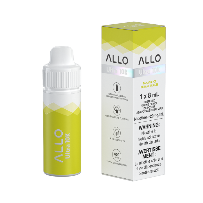 Allo Ultra 10K Puffs Hybrid Devices - Banana Ice