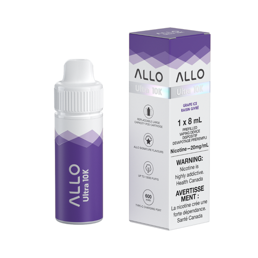Allo Ultra 10K Puffs Hybrid Devices - Grape Ice