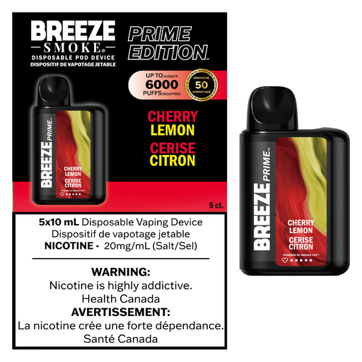 Breeze Smoke Prime 6k- Cherry Lemon