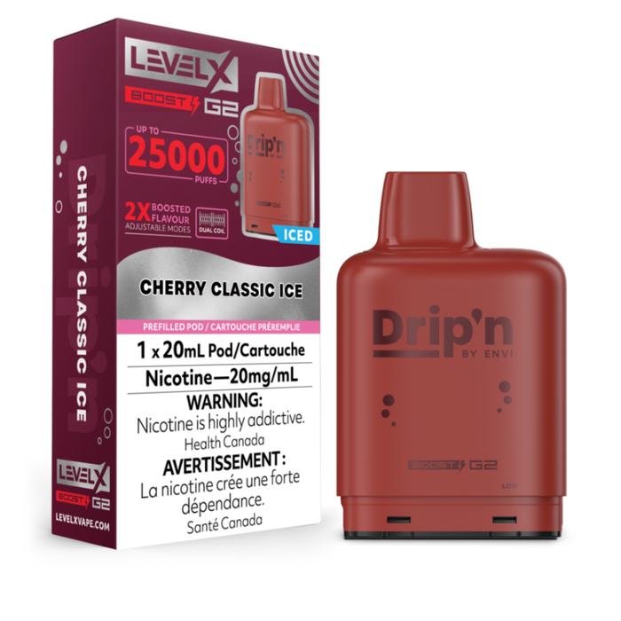 Cherry Classic Ice Drip'n Level X Boost G2 Pods