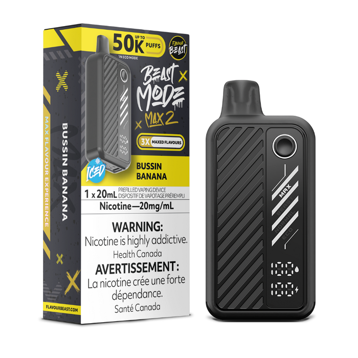 Flavour Beast Beast Mode Max 2 Disposable Vape - Bussin Banana