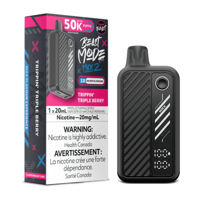 Flavour Beast Beast Mode Max 2 Disposable Vape - Trippin' Triple Berry