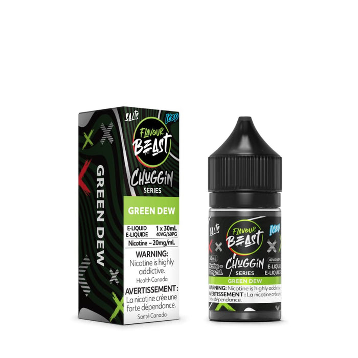 Flavour Beast Juice Nic Salts - Chuggin Green Dew (30mL)