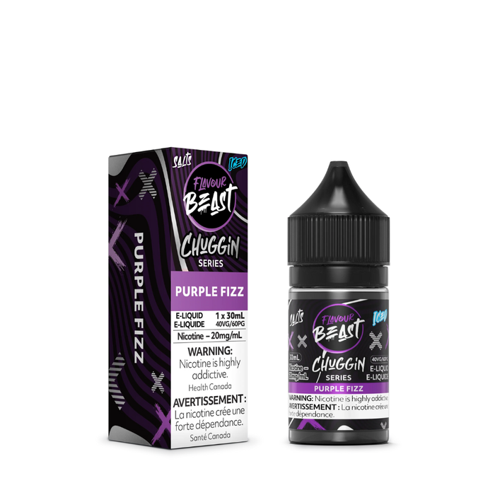 Flavour Beast Juice Nic Salts - Chuggin Purple Fizz (30mL)