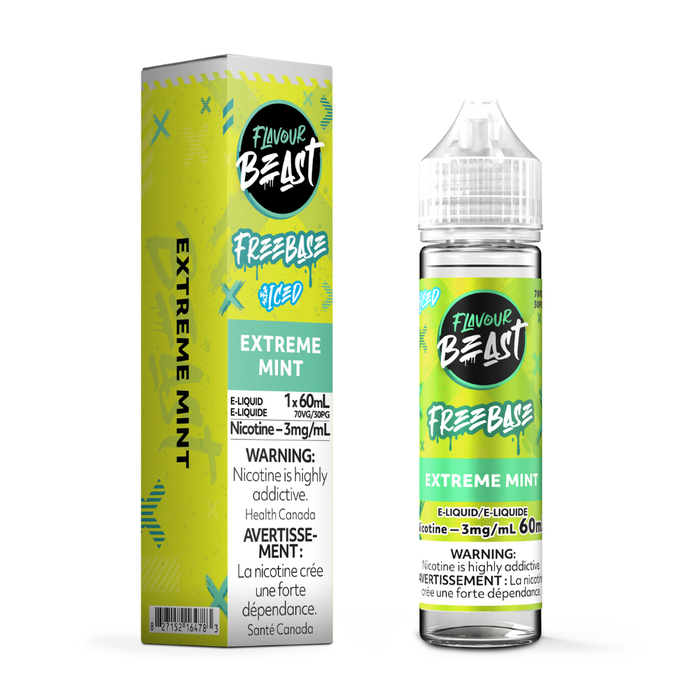 Flavour Beast E-Liquid Freebase - Extreme Mint Iced (60ml)