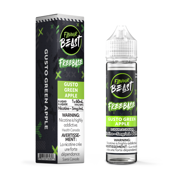 Flavour Beast E-Liquid Freebase - Gusto Green Apple (60ml)