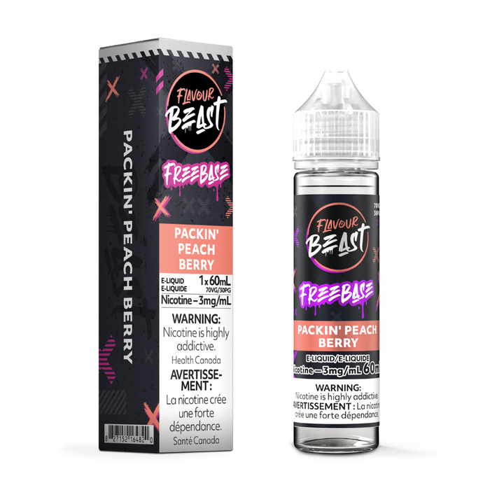 Flavour Beast E-Liquid Freebase - Packin' Peach Berry (60ml)