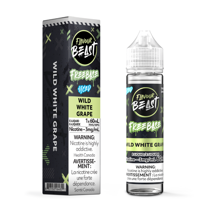 Flavour Beast E-Liquid Freebase - Wild White Grape Iced (60ml)