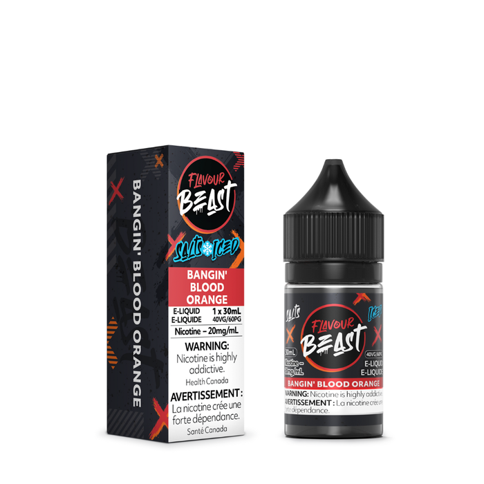 Flavour Beast Juice Nic Salts - Bangin Blood Orange Iced (30mL)