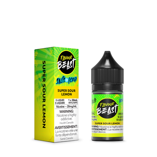 Flavour Beast Juice Nic Salts - Super Sour Lemon Iced (30mL)