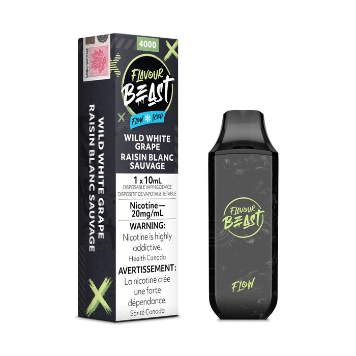 Flavour Beast Flow Disposable Vape - Wild White Grape Iced