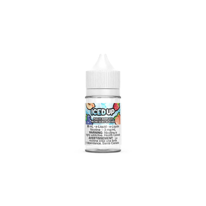 Iced Up Vape Juice Salt Nic - Peach Berry Ice (30 mL)