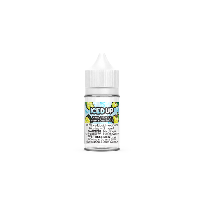 Iced Up Vape Juice Salt Nic - White Grape Ice (30 mL)