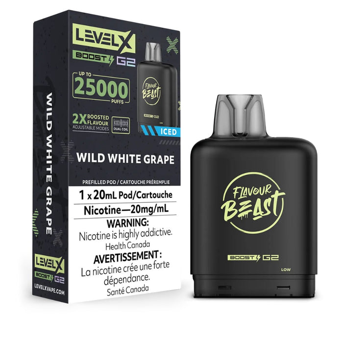 Level X Flavour Beast Boost G2 Pods - Wild White Grape Iced