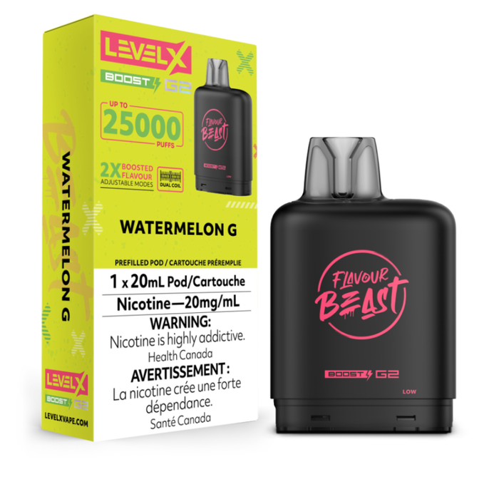 Level X Flavour Beast Boost G2 Pods - Watermelon G