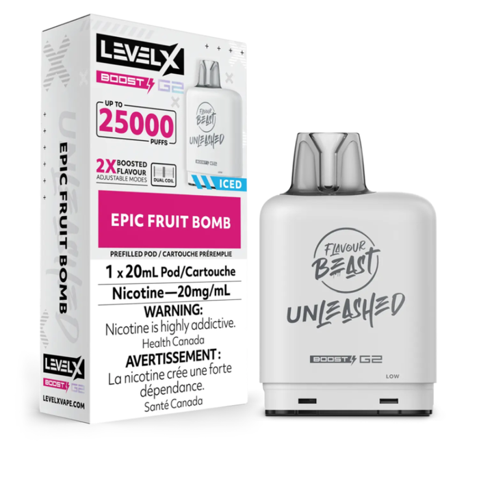 Level X Flavour Beast Unleashed G2 Pods - Epic Fruit Bomb