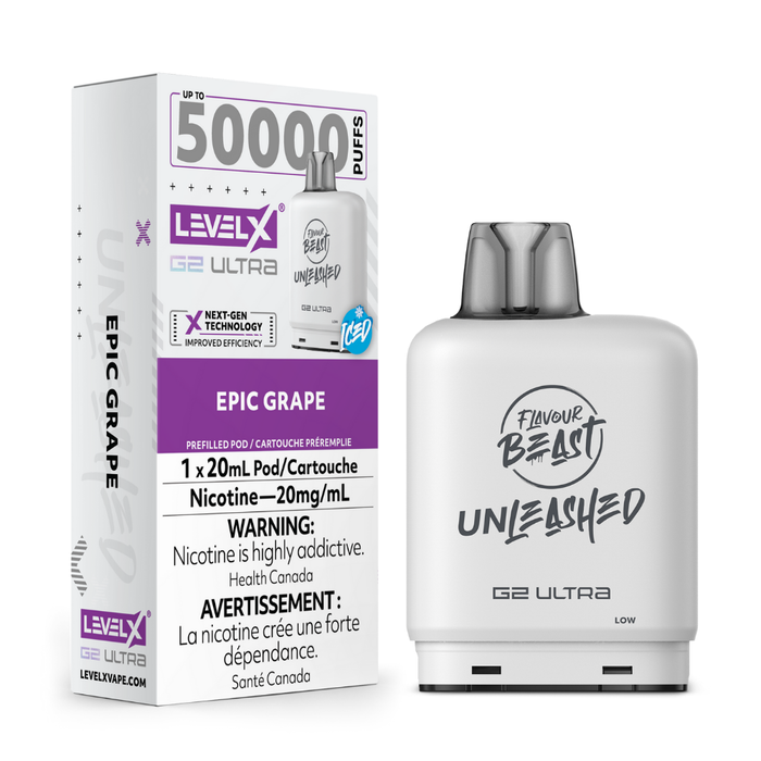 Level X Flavour Beast Unleashed Boost G2 Ultra Pods - Epic Grape