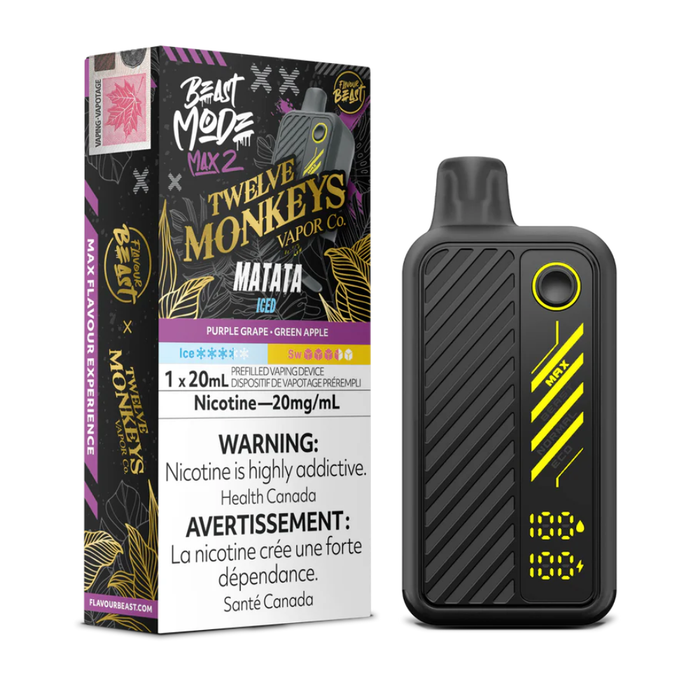 Flavour Beast Beast Mode Max 2 Twelve Monkeys Disposable Vape - Matata Iced