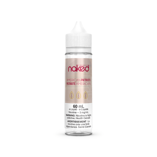 Naked 100 Vape Juice Freebase - American Patriots (60 mL)