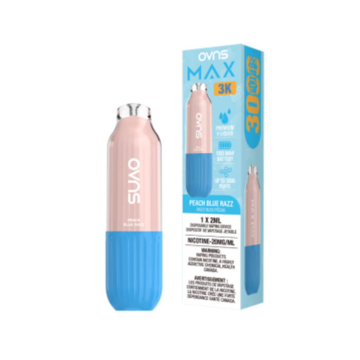 Max 3k Peach Blue Razz  Disposable vape