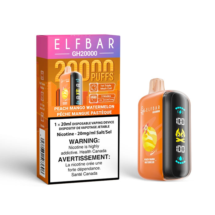 Peach Mango Watermelon - Elf Bar GH20000 Disposable Vape