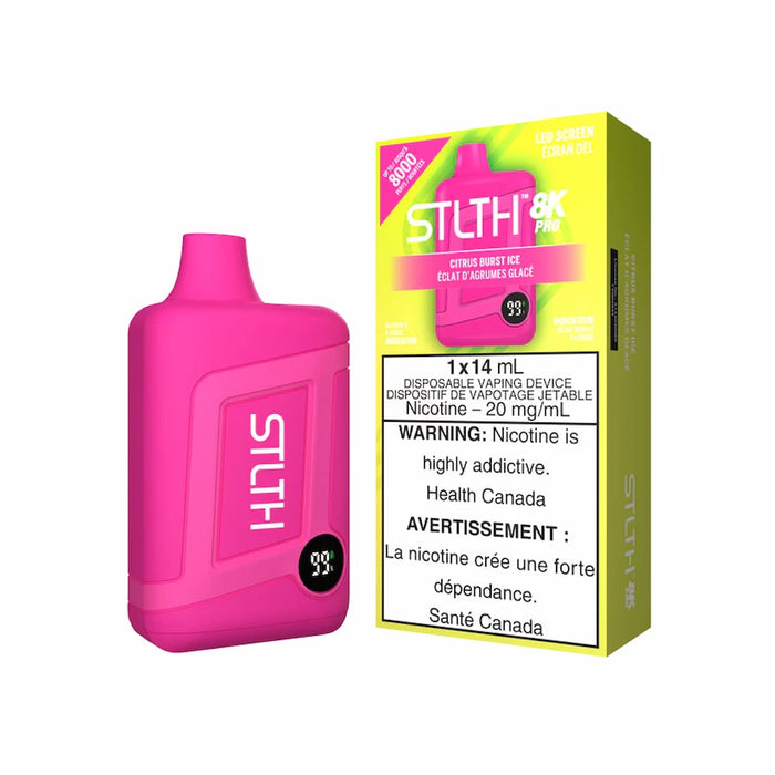 STLTH 8K Pro - Citrus Burst Iced Disposable Vape