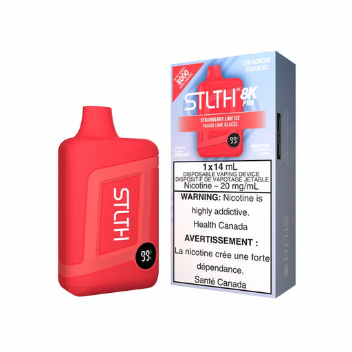 STLTH 8K Pro - Strawberry Lime Iced Disposable Vape
