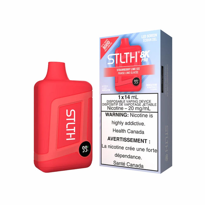 STLTH 8K Pro - Strawberry Lime Iced Disposable Vape