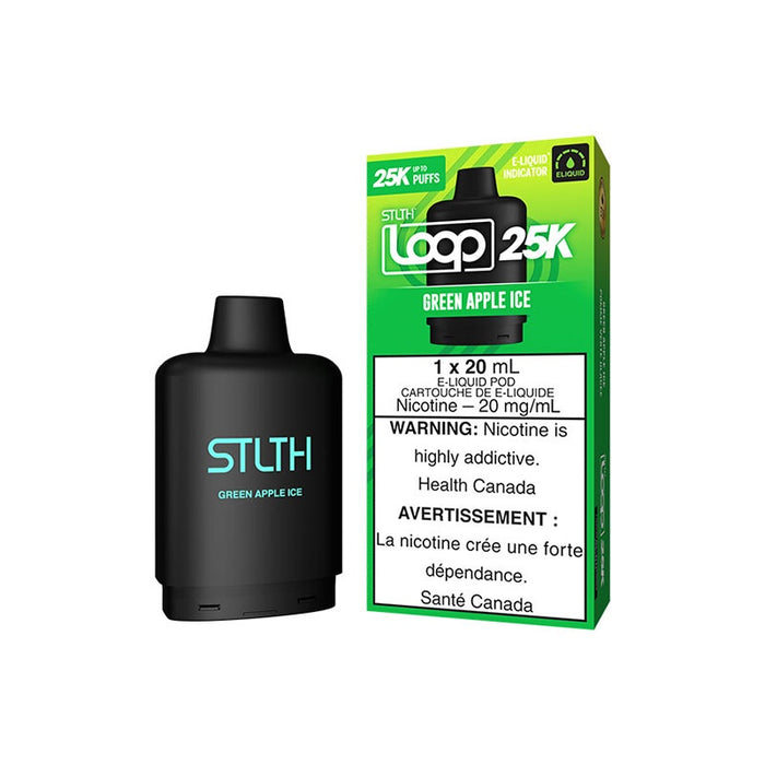 STLTH Loop 25k - Green Apple Iced Vape Pod
