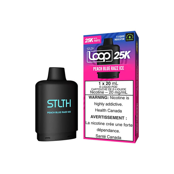 STLTH Loop 25k - Peach Blue Razz Iced Vape Pod