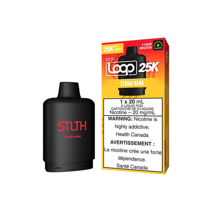 STLTH Loop 25k - Straw Nana Vape Pod