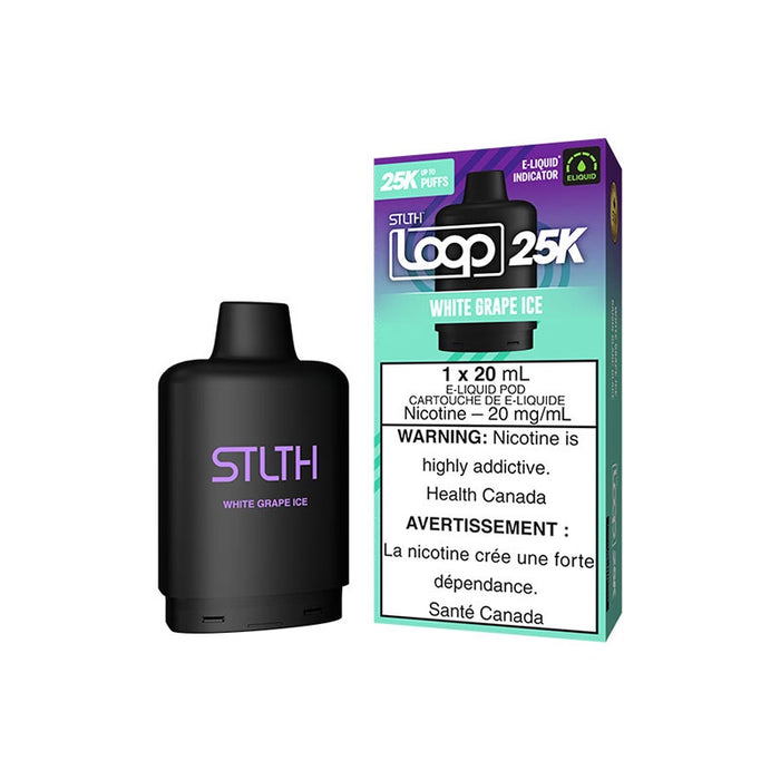 STLTH Loop 25k - White Grape Iced Vape Pod