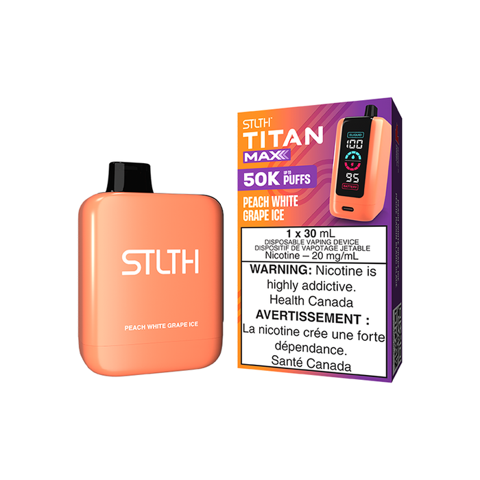 STLTH Titan Max - Peach White Grape Iced Disposable Vape