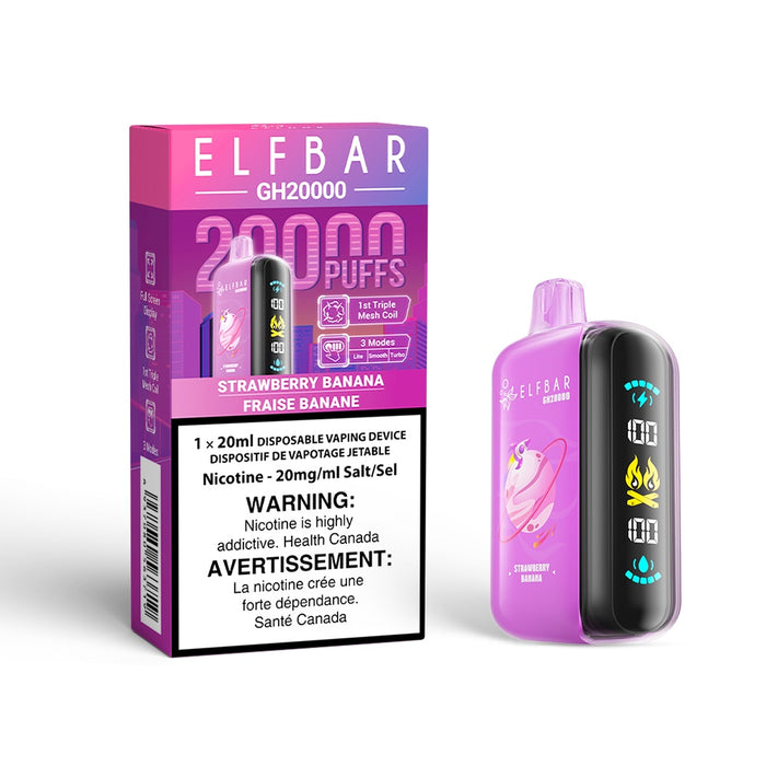 Strawberry Banana - Elf Bar GH20000 Disposable Vape