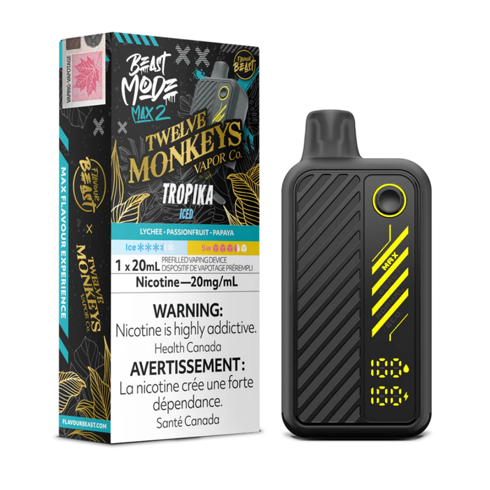 Flavour Beast Beast Mode Max 2 Twelve Monkeys Disposable Vape - Tropika Iced