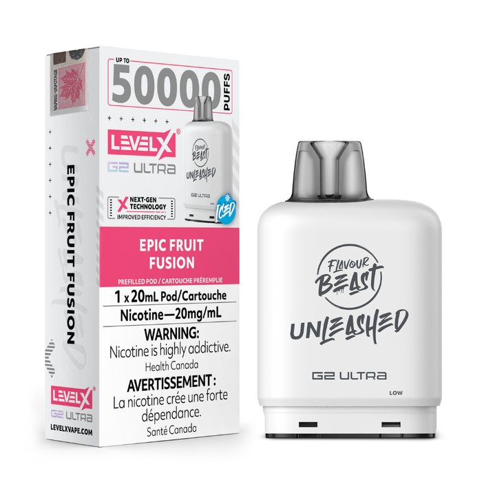 Level X Flavour Beast Unleashed Boost G2 Ultra Pods - Epic Fruit Fusion