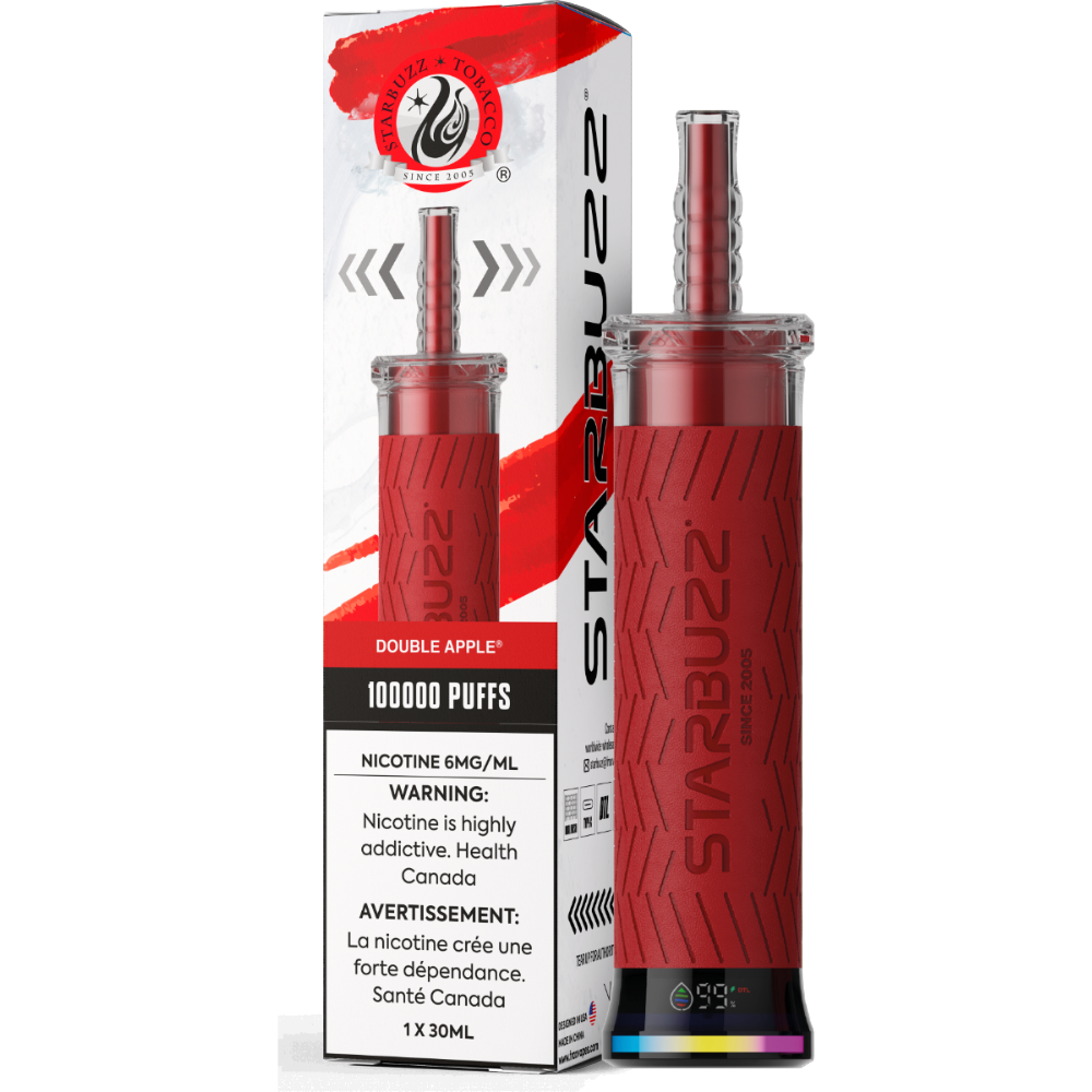 Double Apple - StarBuzz 100K Disposable Vape YYZ Vapes Double Apple - StarBuzz 100K Disposable Vape YYZ Vapes