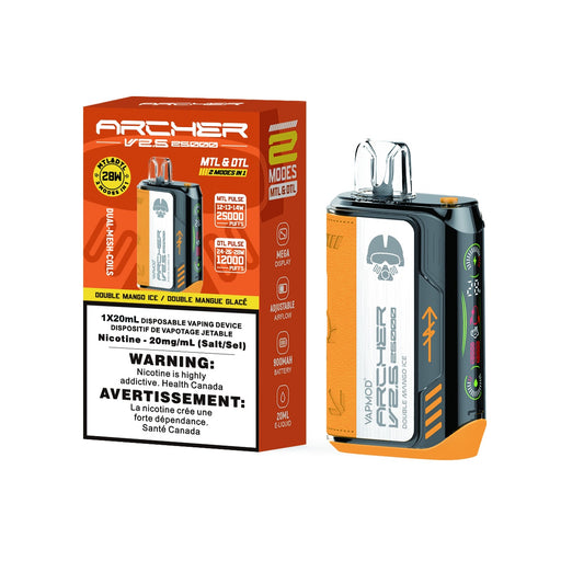 Double Mango Ice - VAPMOD Archer V2.5 25k Disposable Vape