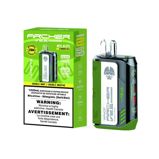 Doube Mint - VAPMOD Archer V2.5 25k Disposable Vape