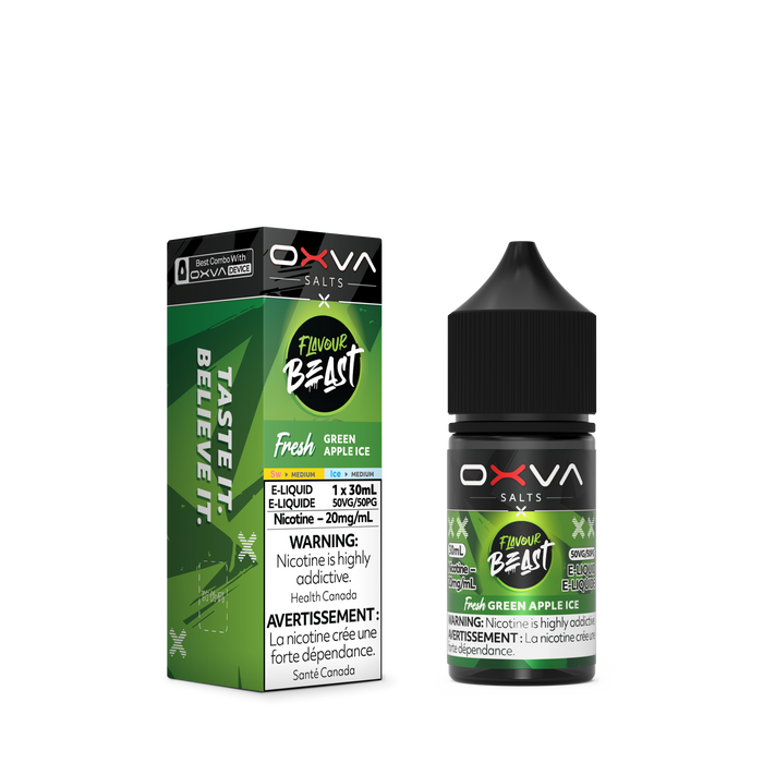 OXVA Flavour Beast Juice Nic Salts - Green Apple Ice (30mL)