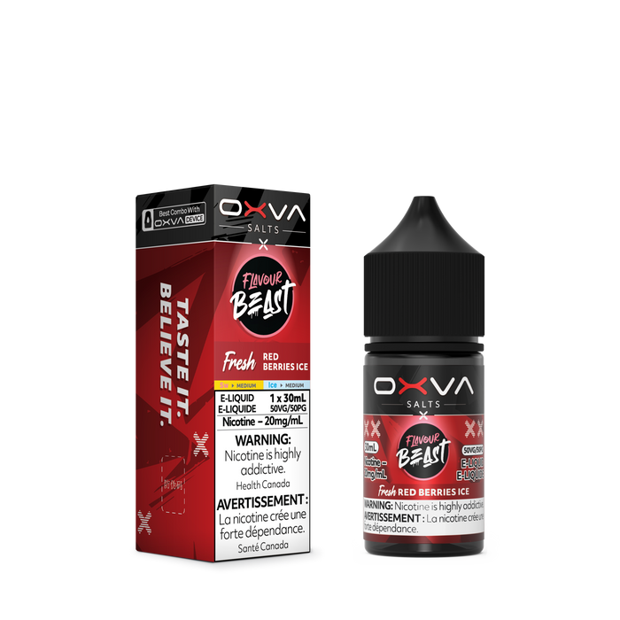 OXVA Flavour Beast Juice Nic Salts - Red  Berries Ice (30mL)