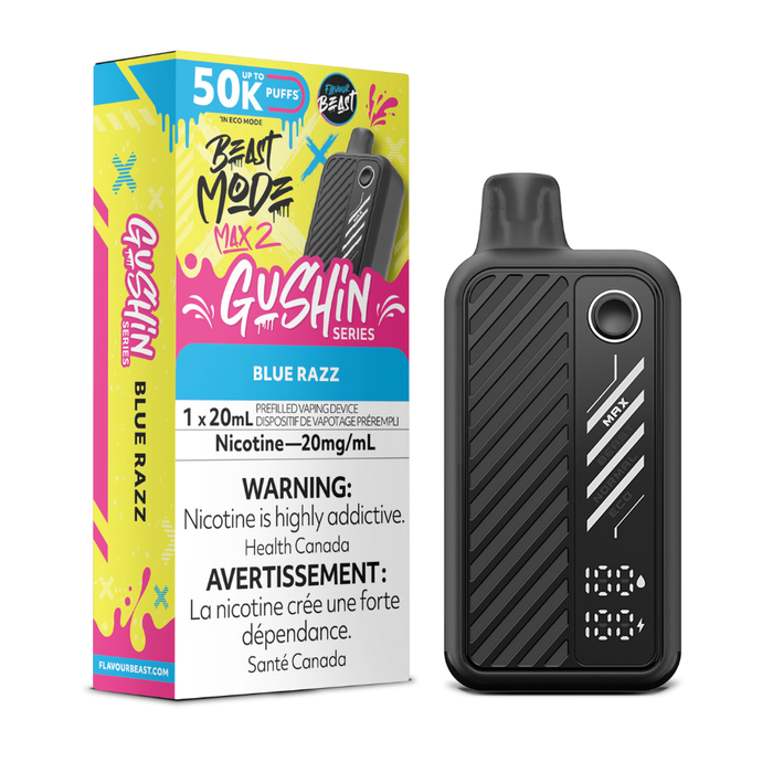 Flavour Beast Beast Mode Max 2 Gushin Disposable Vape - Blue Razz