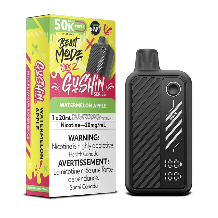 Flavour Beast Beast Mode Max 2 Gushin Disposable Vape - Watermelon Apple