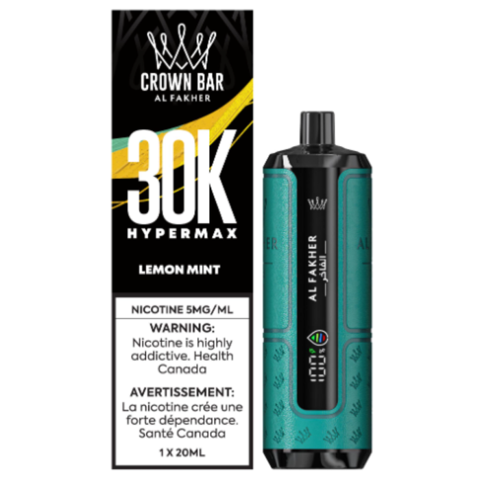 Lemon Mint -Al Fakher Crown Bar 30k HyperMax Disposable Vape