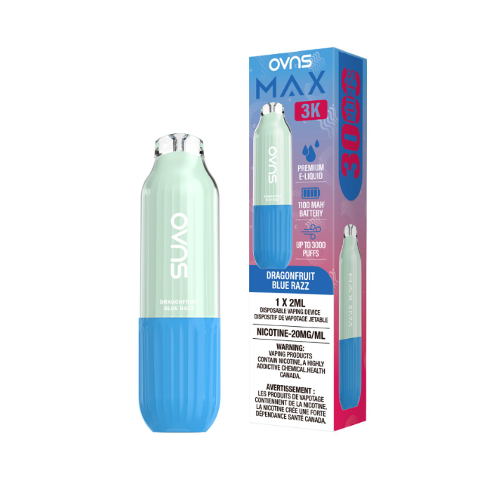 OVNS Max 3K Disposable Vape - Dragonfruit Blue Razz