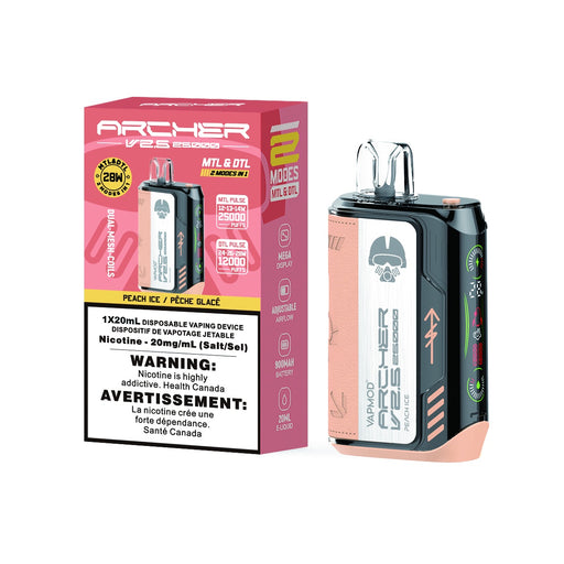 Peach Ice - VAPMOD Archer V2.5 25k Disposable Vape