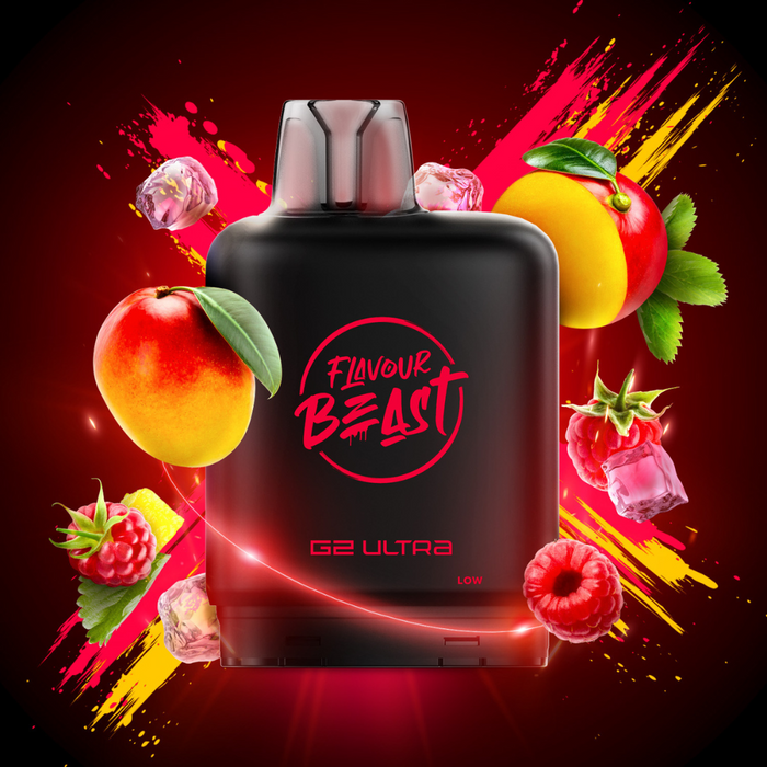 Level X Flavour Beast Boost G2 Ultra Pods - Ragin' Razz Mango