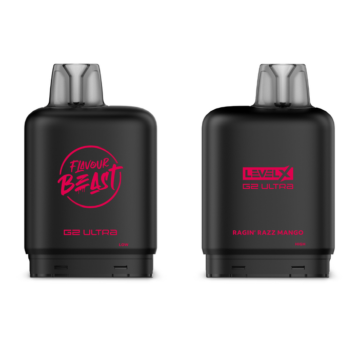 Level X Flavour Beast Boost G2 Ultra Pods - Ragin' Razz Mango