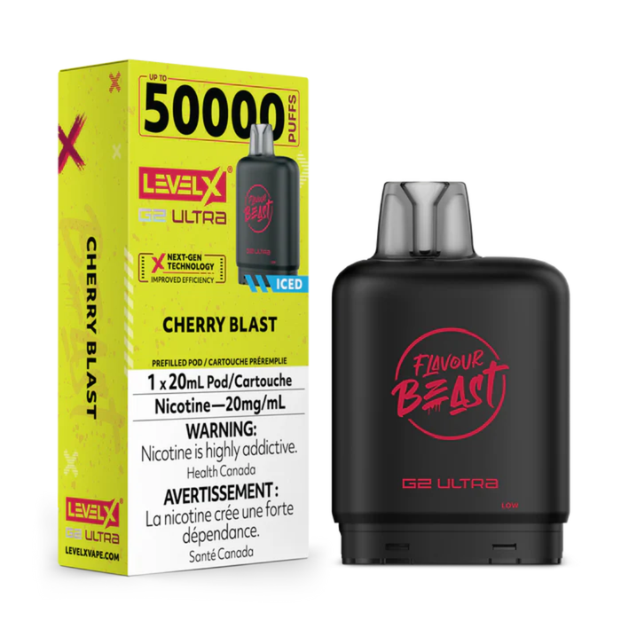 Level X Flavour Beast Boost G2 Pods - Cherry Blast Iced
