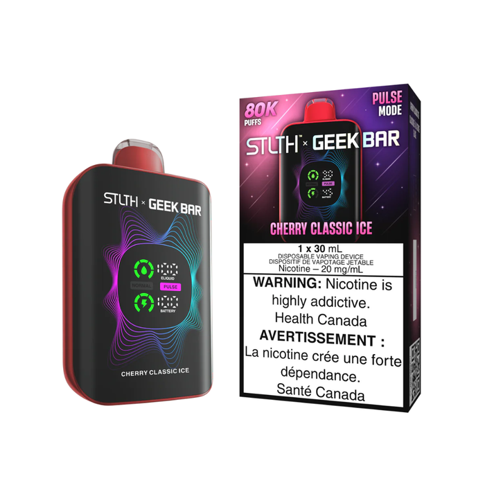 STLTH x Geek Bar 80K  Disposable vape - Cherry classic Ice Ice
